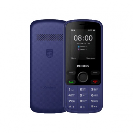 Мобильный телефон PHILIPS E111 XENIUM BLUE (2 SIM) - фото 1