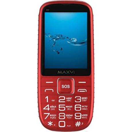Мобильный телефон MAXVI B9 RED - фото 11