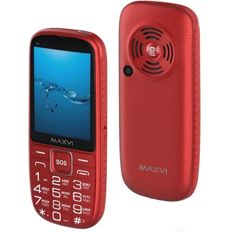 Мобильный телефон MAXVI B9 RED - фото 15