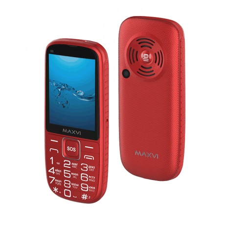 Мобильный телефон MAXVI B9 RED - фото 1