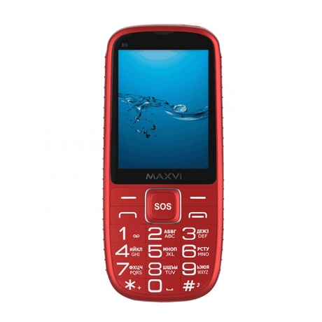 Мобильный телефон MAXVI B9 RED - фото 2