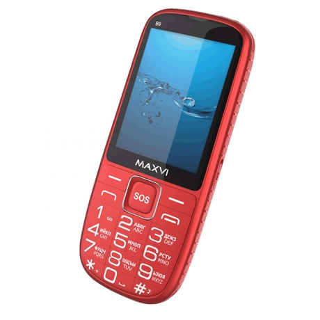 Мобильный телефон MAXVI B9 RED - фото 9