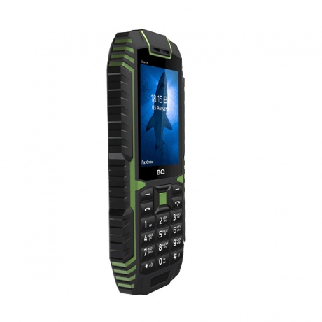 Мобильный телефон BQ 2447 SHARKY BLACK GREEN - фото 4