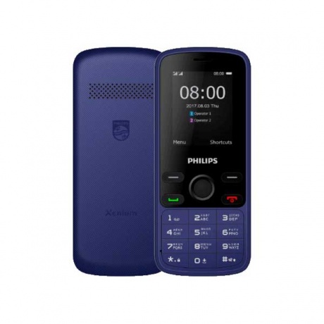 Мобильный телефон Philips Xenium E111 Blue - фото 1