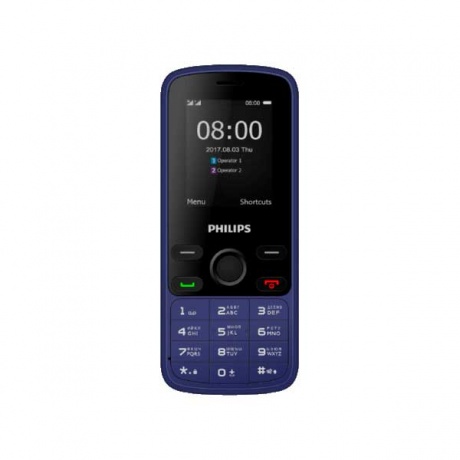 Мобильный телефон Philips Xenium E111 Blue - фото 2