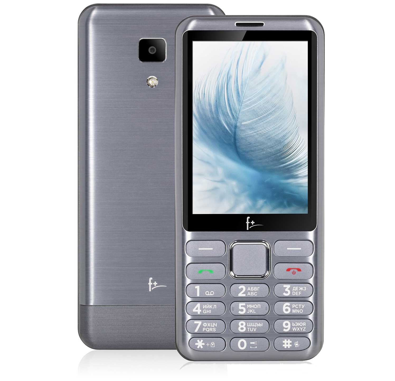 Мобильный телефон F+ S350 Light Grey мобильный телефон umidigi power 5s 4 32gb grey серый