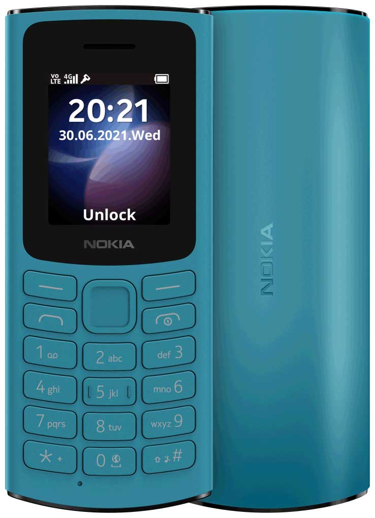 Мобильный телефон Nokia 105 4G DS TA-1378 Blue