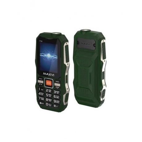 Мобильный телефон Maxvi P100 Green - фото 1