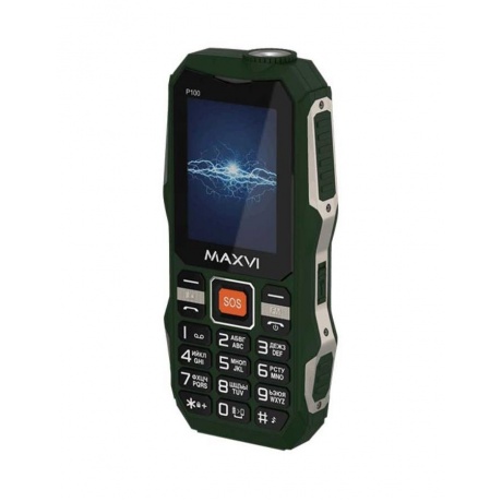 Мобильный телефон Maxvi P100 Green - фото 9