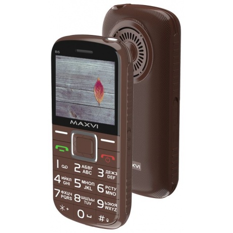 Мобильный телефон Maxvi B5 Brown уцененный (гарантия 14 дней) - фото 1