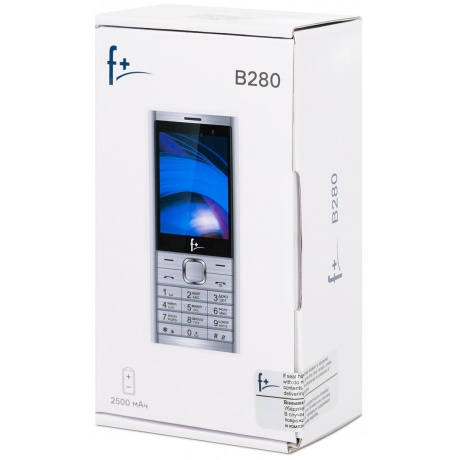 Мобильный телефон F+ B280 Silver - фото 9