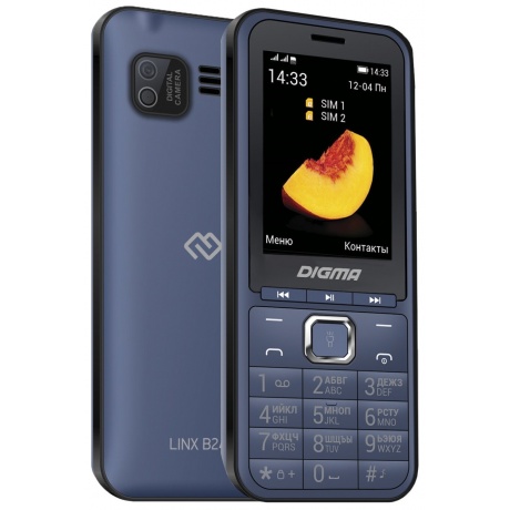 Мобильный телефон Digma LINX B241 32Mb темно-синий - фото 1