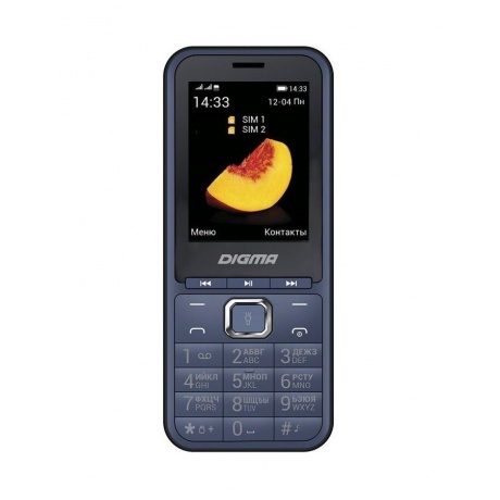 Мобильный телефон Digma LINX B241 32Mb темно-синий - фото 2