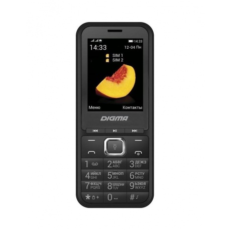 Мобильный телефон Digma LINX B241 32Mb черный - фото 2