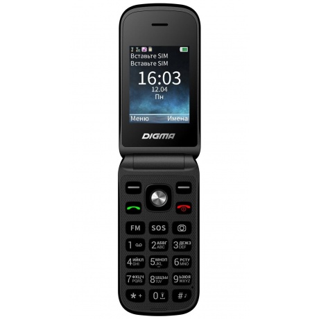 Мобильный телефон Digma VOX FS240 32Mb черный - фото 1