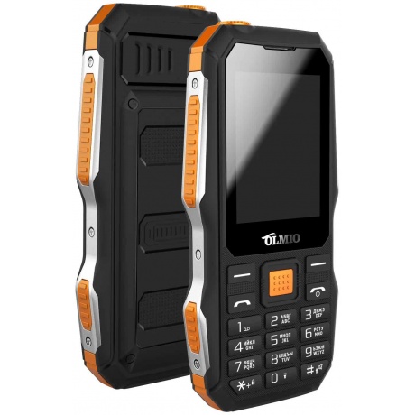 Мобильный телефон Olmio 043989 X04 черный-оранжевый - фото 2