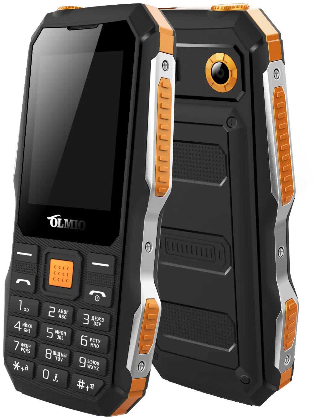 Мобильный телефон Olmio 043989 X04 черный-оранжевый цена и фото