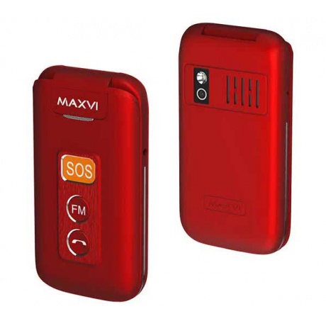 Мобильный телефон MAXVI E5 RED (2 SIM) - фото 1