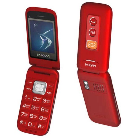 Мобильный телефон MAXVI E5 RED (2 SIM) - фото 10
