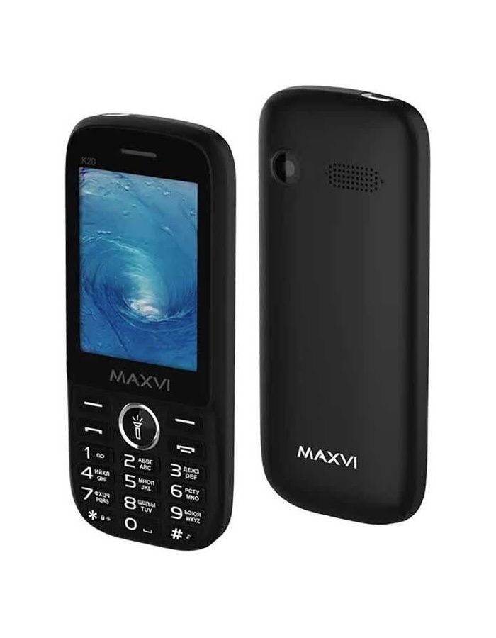 Мобильный телефон MAXVI K20 BLACK (2 SIM) мобильный телефон maxvi k20 grey 2 sim