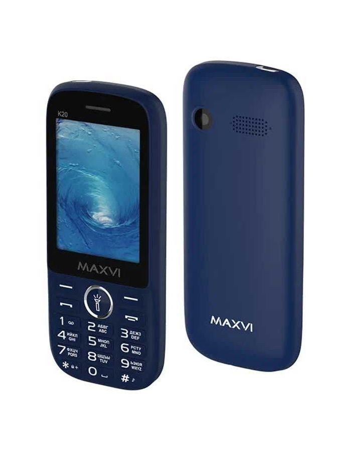 Мобильный телефон MAXVI K20 BLUE (2 SIM) мобильный телефон maxvi k20 black 2 sim
