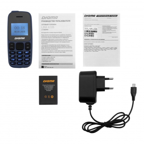 Мобильный телефон Digma A106 Linx 32Mb синий - фото 9