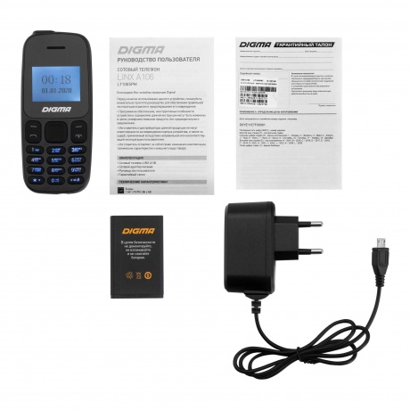 Мобильный телефон Digma A106 Linx 32Mb черный - фото 8