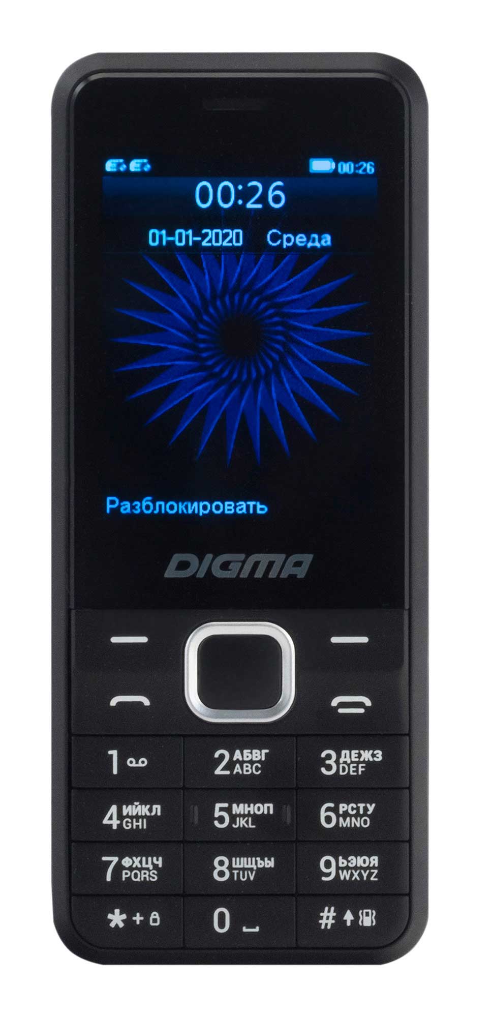 Мобильный телефон Digma A241 Linx 32Mb черный – купить в Москве |  интернет-магазин KotoFoto.ru