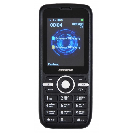 Мобильный телефон Digma B240 Linx 32Mb черный - фото 1