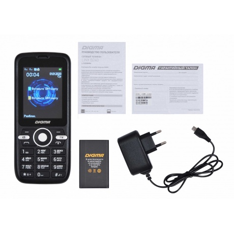 Мобильный телефон Digma B240 Linx 32Mb черный - фото 5