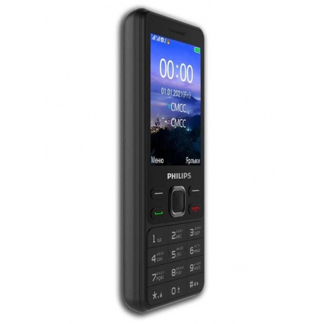 Мобильный телефон Philips E185 Xenium 32Mb черный - фото 4