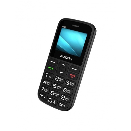 Мобильный телефон MAXVI B100 BLACK (2 SIM) - фото 2