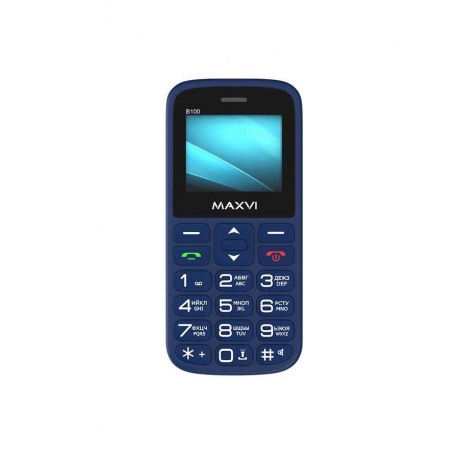 Мобильный телефон MAXVI B100 BLUE (2 SIM) - фото 2