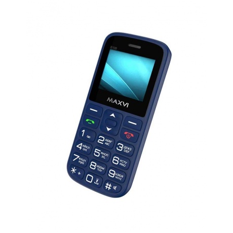Мобильный телефон MAXVI B100 BLUE (2 SIM) - фото 4