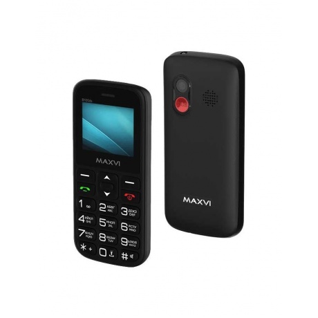 Мобильный телефон MAXVI B100ds BLACK (2 SIM) - фото 2