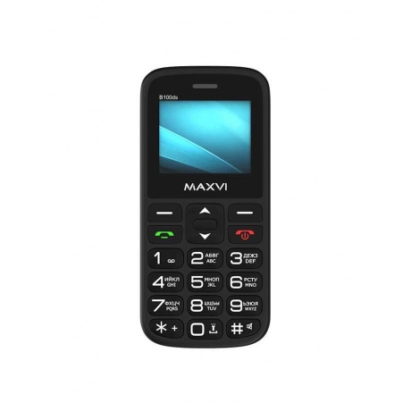 Мобильный телефон MAXVI B100ds BLACK (2 SIM) - фото 5