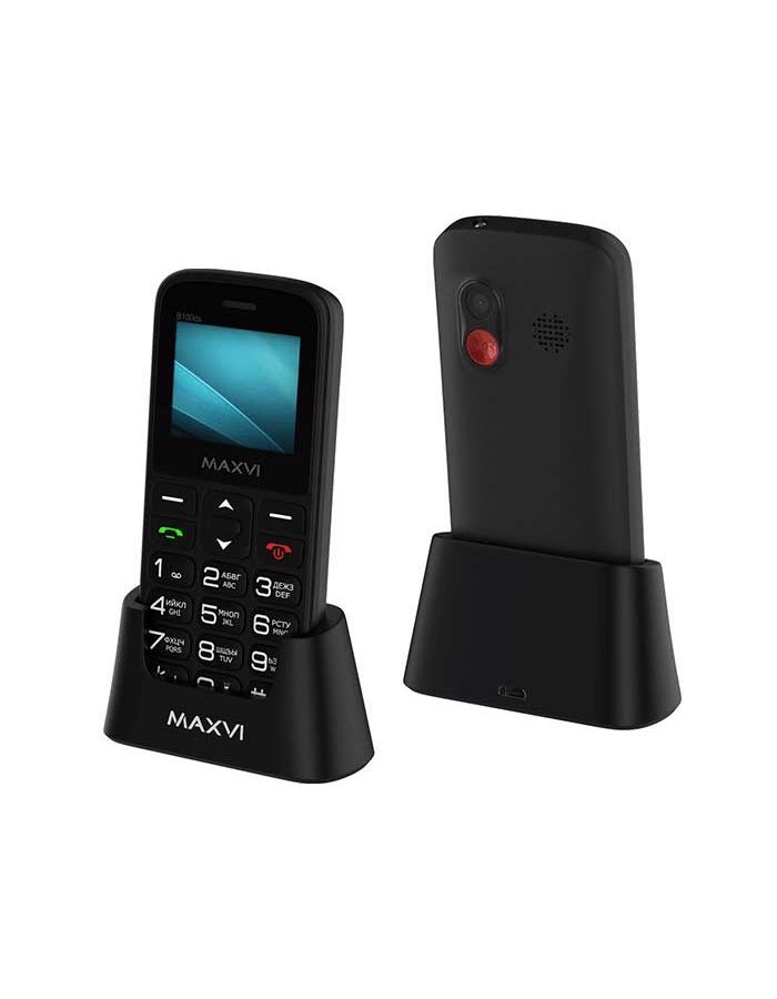 Мобильный телефон MAXVI B100ds BLACK (2 SIM) телефон maxvi b100ds 2 sim коричневый