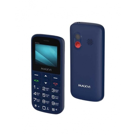 Мобильный телефон MAXVI B100ds BLUE (2 SIM) - фото 2