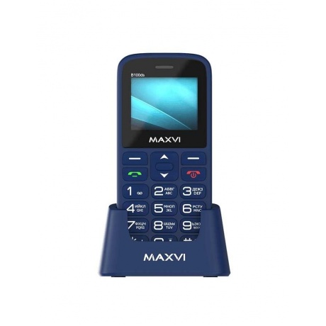 Мобильный телефон MAXVI B100ds BLUE (2 SIM) - фото 3