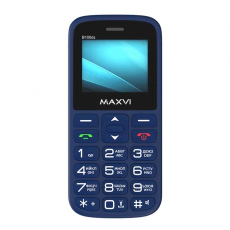 Мобильный телефон MAXVI B100ds BLUE (2 SIM) - фото 5
