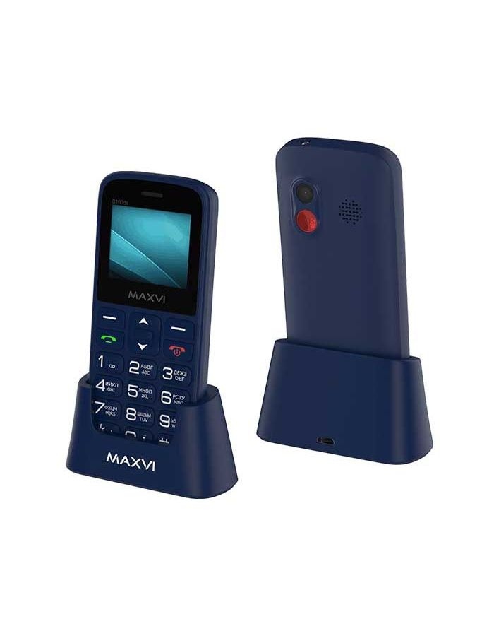 телефон maxvi b100ds 2 sim синий Мобильный телефон MAXVI B100ds BLUE (2 SIM)