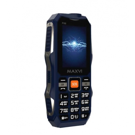 Мобильный телефон MAXVI P100 BLUE (2 SIM) - фото 7