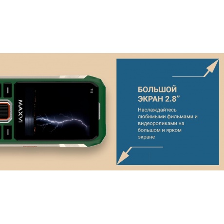 Мобильный телефон MAXVI T12 BLACK (2 SIM) - фото 12