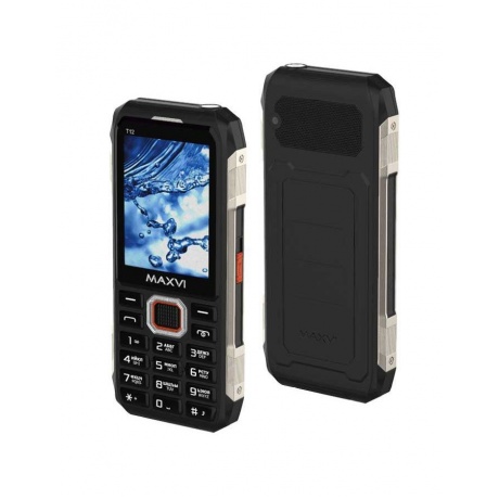 Мобильный телефон MAXVI T12 BLACK (2 SIM) - фото 1