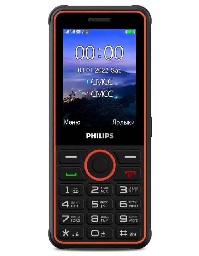 Мобильный телефон Philips Xenium E2301 тёмно-серый (E2301 D.Gray) мобильный телефон philips xenium e2301 dual sim серый