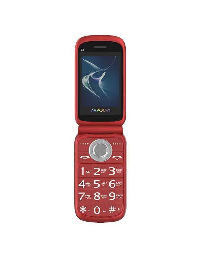 Мобильный телефон Maxvi E6 Red телефон maxvi b10 red