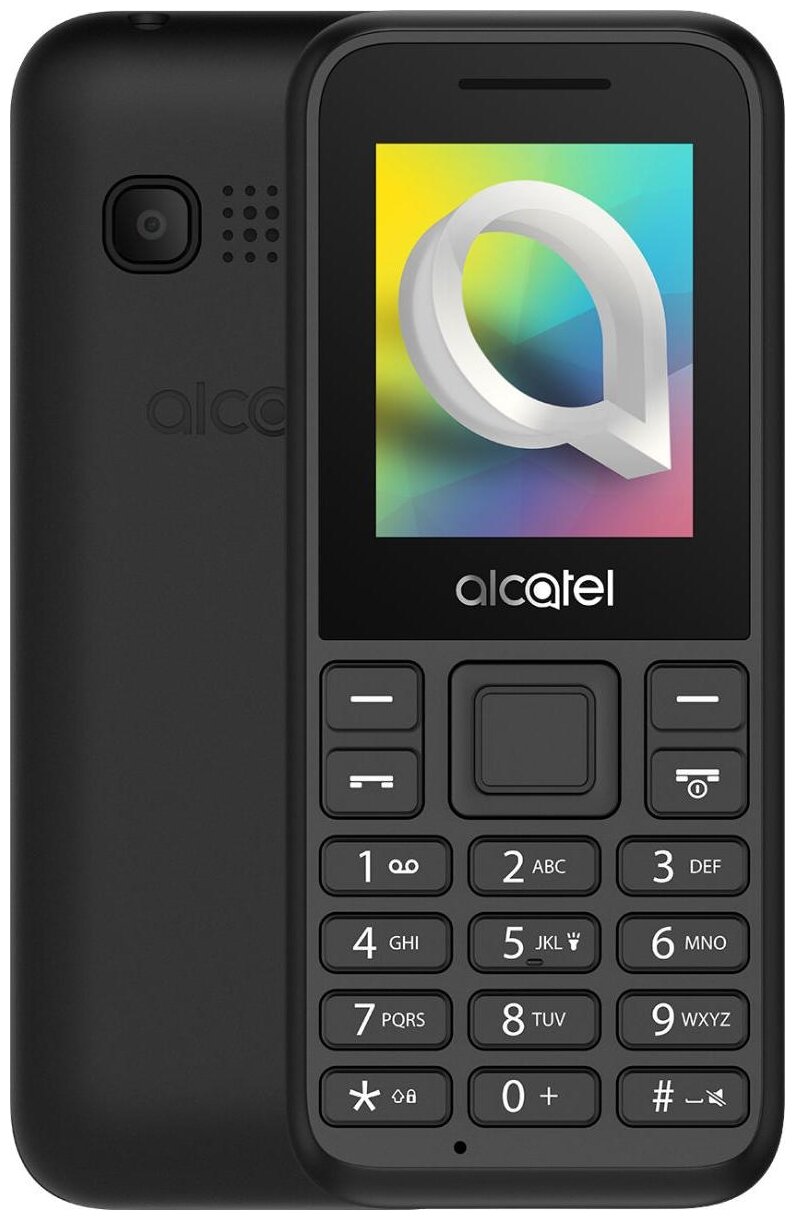 Мобильный телефон Alcatel 1068D Black мобильный телефон itel it663 green 3 5 480x320 8mb ram 16mb up to 32gb flash 0 3mpix 2 sim 2g bt v2 1 micro usb 2400mah