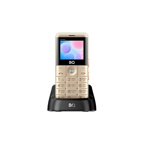 Мобильный телефон BQ 2006 Comfort Gold-Black - фото 5
