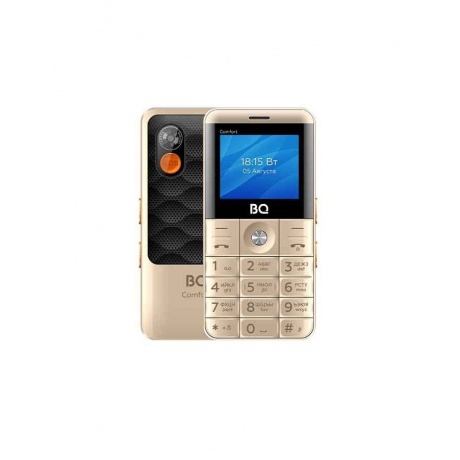 Мобильный телефон BQ 2006 Comfort Gold-Black - фото 1