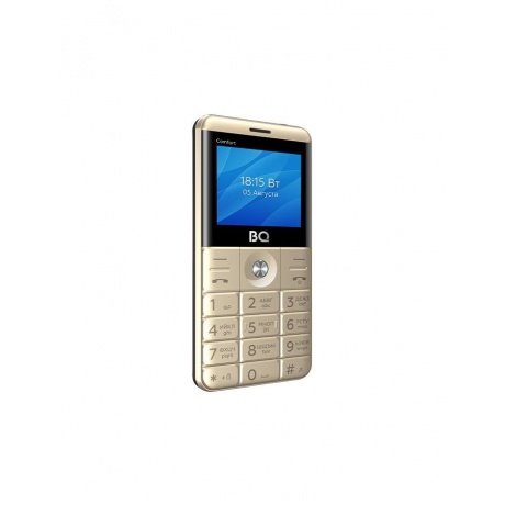 Мобильный телефон BQ 2006 Comfort Gold-Black - фото 3